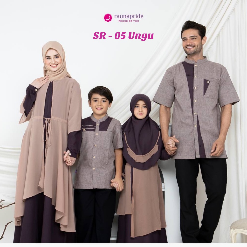 Rauna  Sarimbit Keluarga / SR -05 Ungu /Fashion Muslim