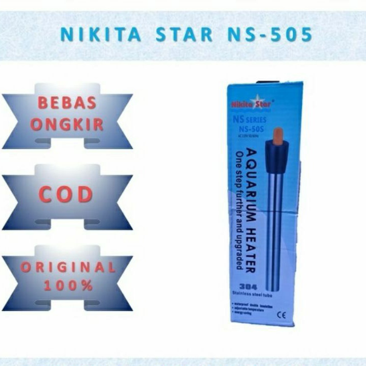 HEATER STAINLESS NIKITA STAR NS-50 S / HEATER NIKITA STAR 50 WATT