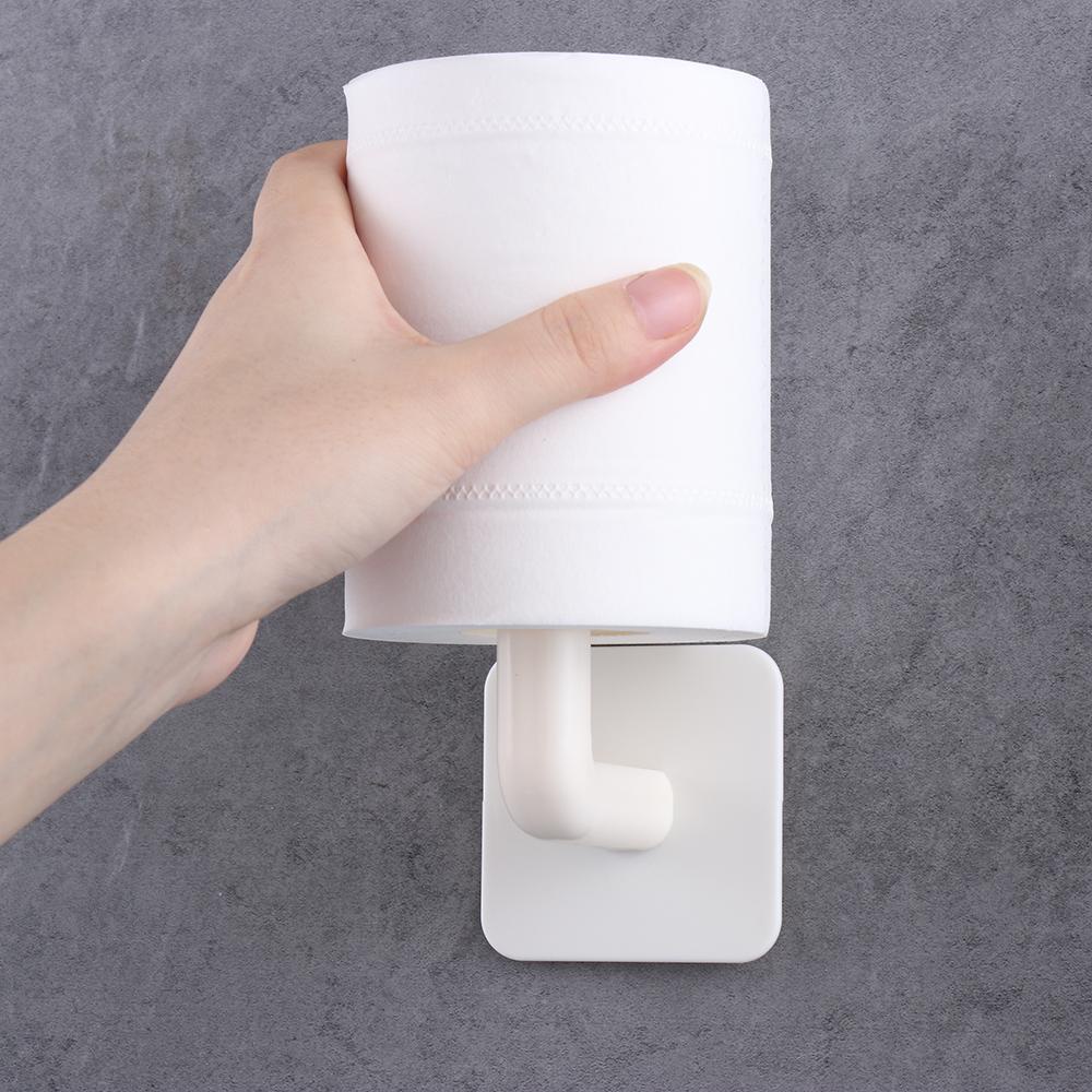 Suyo1/2pcs Toilet Paper Holder Bebas Lubang Rak Penyimpanan Perekat Diri Yang Dipasang Di Dinding