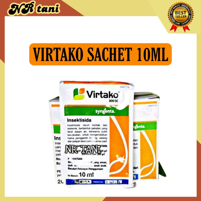 VIRTAKO 300SC 10ml SACHET INSEKTISIDA OBAT PEMBASMI WERENG DAN ULAT TANAMAN/ VIRTAKO SACHET/ INSEKTI