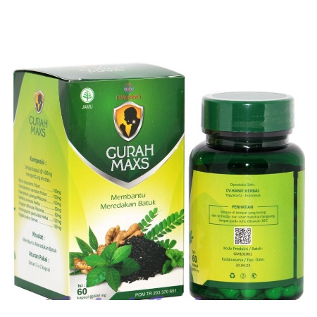 Kapsul Gurah MAXS El Medinah Gurah Batuk Obat Batuk Herbal 60 Kapsul