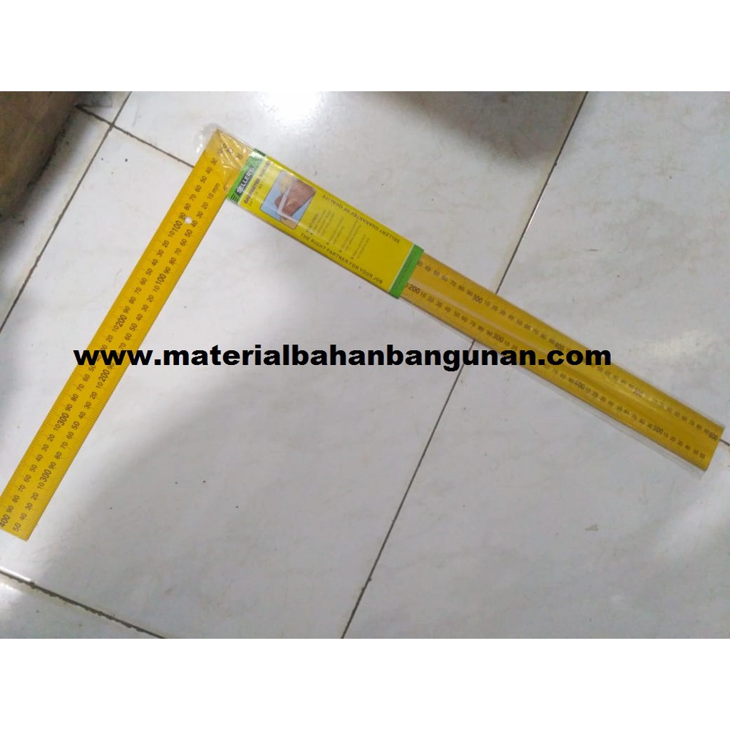 

penggaris siku 40 x 60 cm diamond elbow ruler sudut 90 derajat ukur besi alat pengukur 24 inch