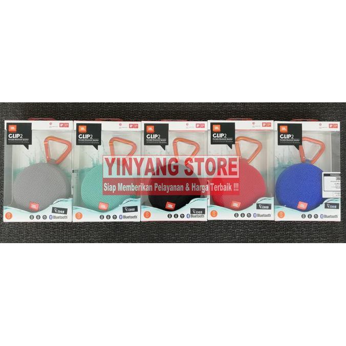 JBL Clip 2 Bluetooth Speaker Original 100% Garansi Resmi IMS - Hitam