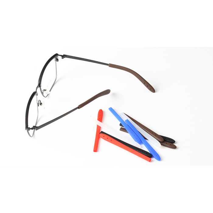 Cap Reparasi Pengganti Penutup Tangkai Kacamata Bahan Karet Silikon