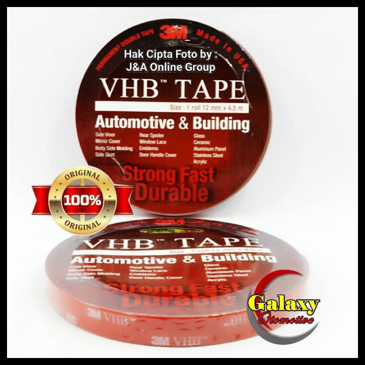 

Kualitas Terbaik Isolasi Dobel Tape 3M Vhb 12Mm X 4.5Meter 100% Original
