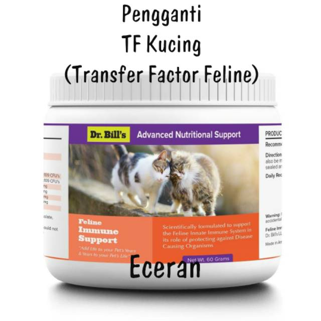 (Eceran) VITAMIN Pengganti TF Kucing Dr.Bill's Feline Immune Supplement