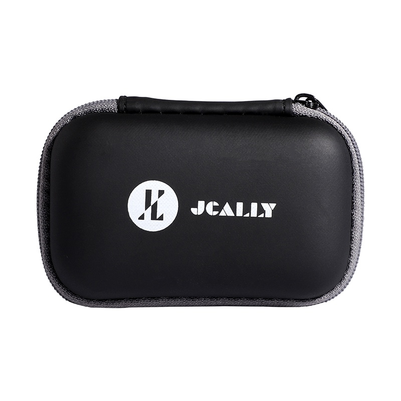 Jcally Tas Penyimpanan Earphone Kompresi Portable Shockproof Bahan Kulit Pu