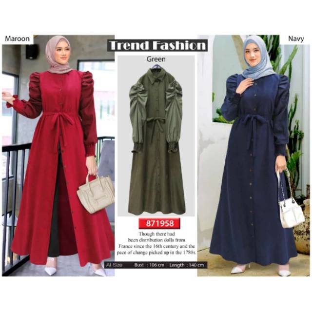 GAMIS EXTU BALON POLOS MEWAH - FASHION HITZ