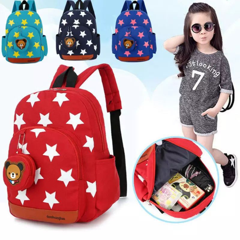 Back Pack Double Decker_Tas Ransel Anak_Lol_Unicorn_Superhero_Paw Patrol_Shopkins Dansuhaoungho