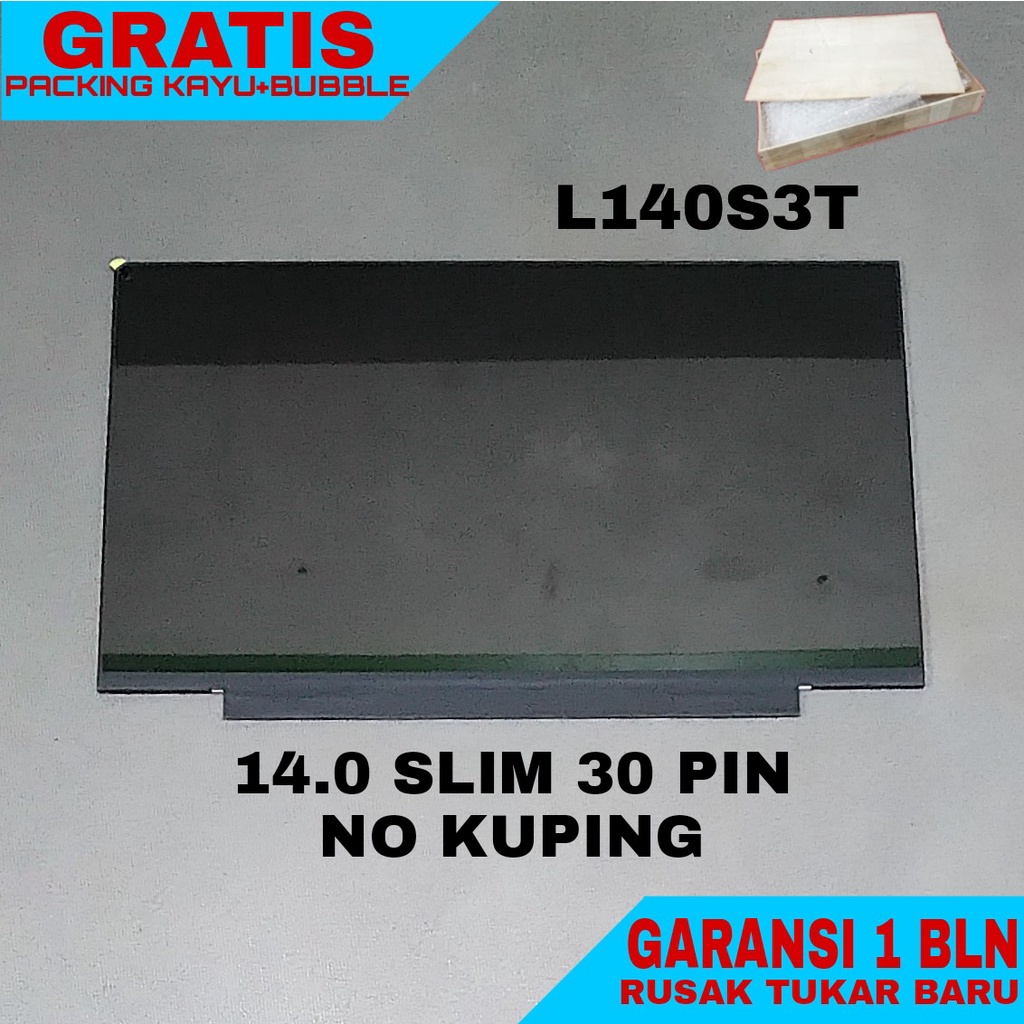 LCD LED 14 inch Slim 30 Pin No Kuping HD 1366x768