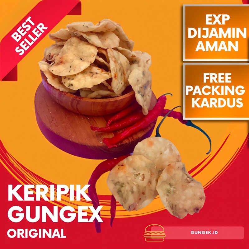 

BEST SELLER CEMILAN KILOAN KERIPIK GUNGEX ORIGINAL BERAT 250GRAM