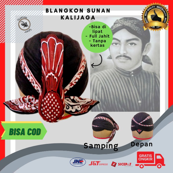 Blangkon Jawa / Blangkon Sunan Kalijaga / Blangkon Jogja Bisa di Cuci