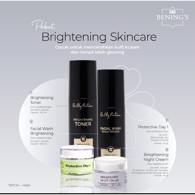 Bening’s skincare glowing produk original