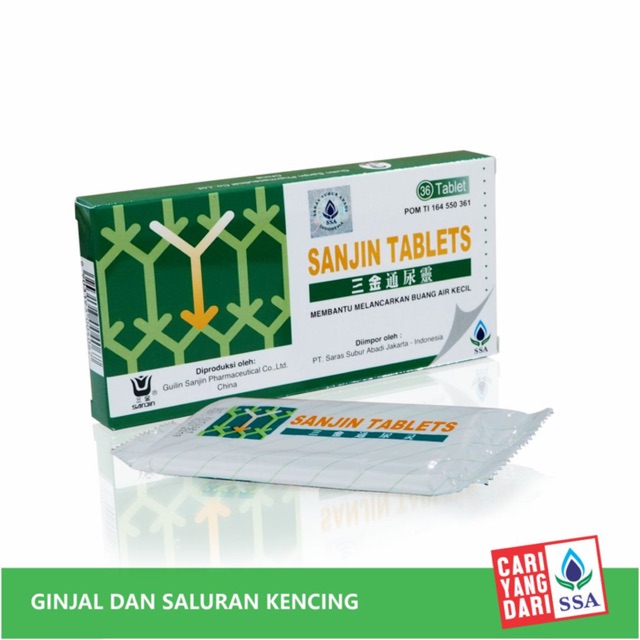 

SANJIN TABLETS obat melancarkan buang air kecil