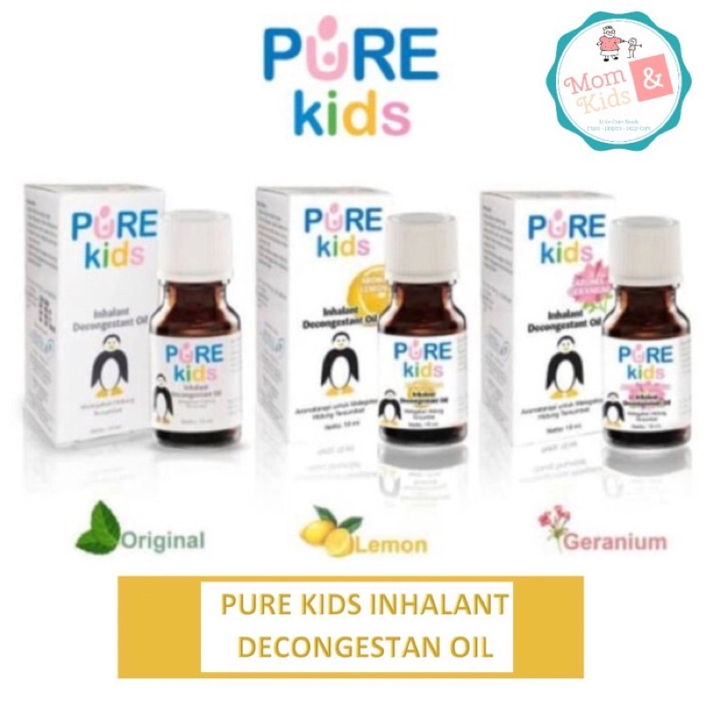 Purekids Pure Kids Inhalant Decongestant Oil 10ml Obat Hidung Tersumbat