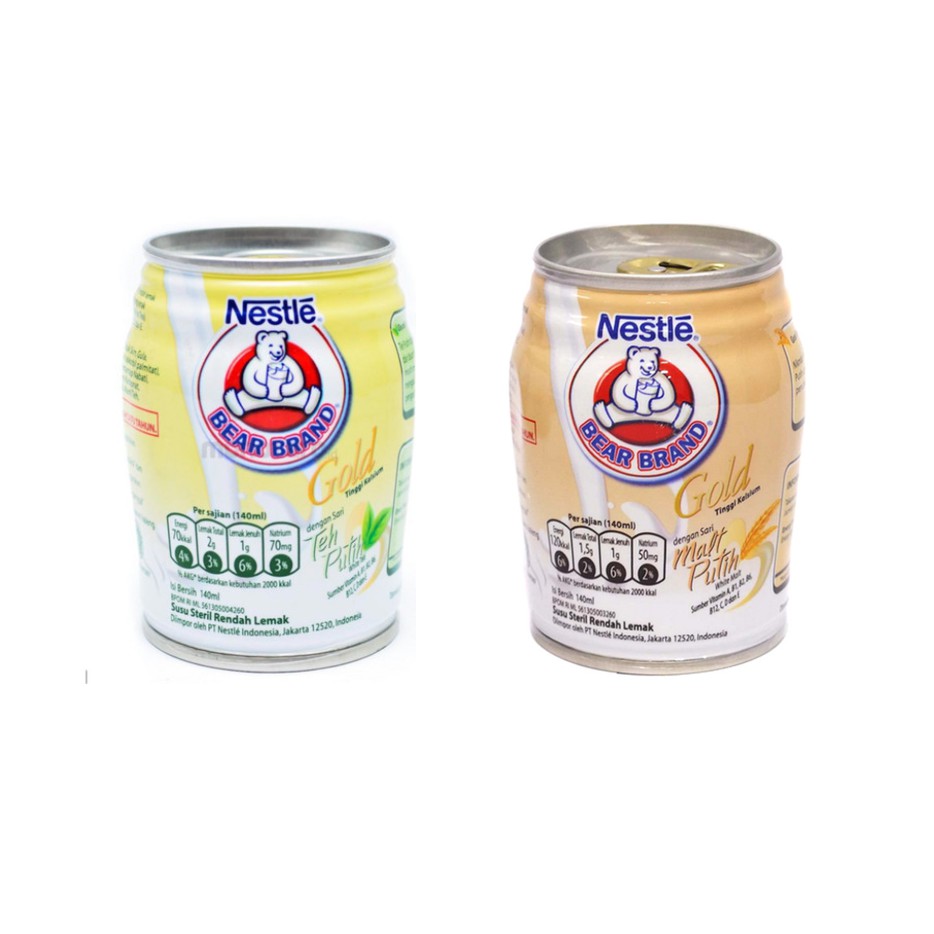 

Susu Steril Beruang BEAR BRAND Gold - TEH PUTIH / MALT PUTIH