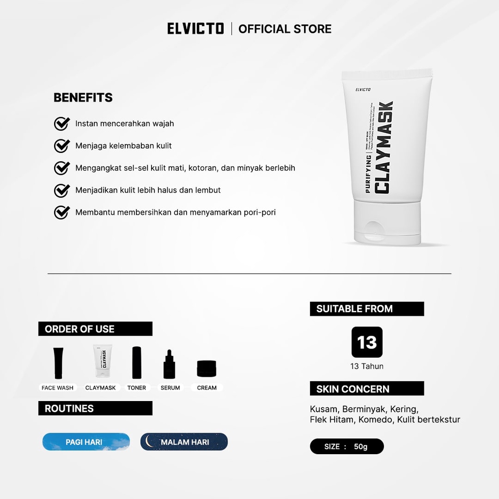 ELVICTO PURIFYING CLAY MASK