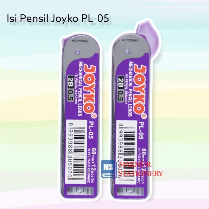 

Isi Pensil Mekanik Joyko PL-05 / 2B / 0.5mm
