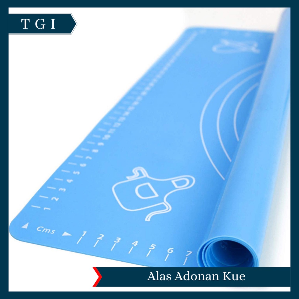 TGI - ALAS ADONAN KUE SILICONE BAKING PASTRY SILIKON MAT ANTI LENGKET BESAR KECIL BAGUS PREMIUM