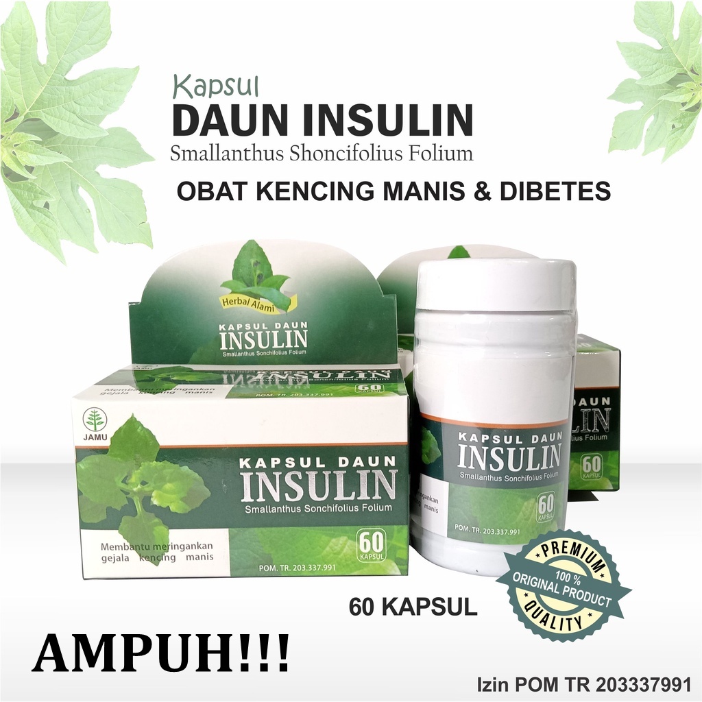 

AMPUH Obat liver herbal kapsul ekstra daun insulin amanah BPOM obat saluran kemih infeksi Original