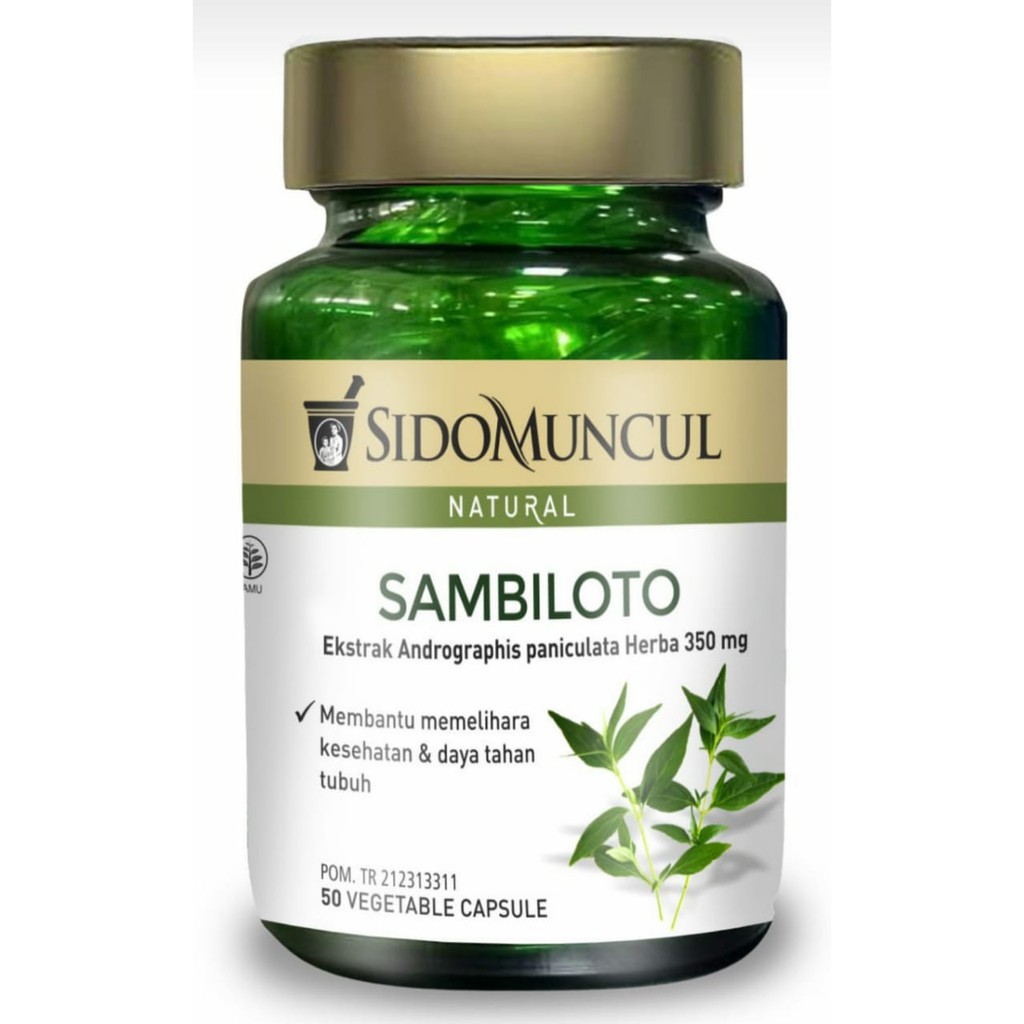 Sidomuncul Natural Sambiloto - 50 Kapsul