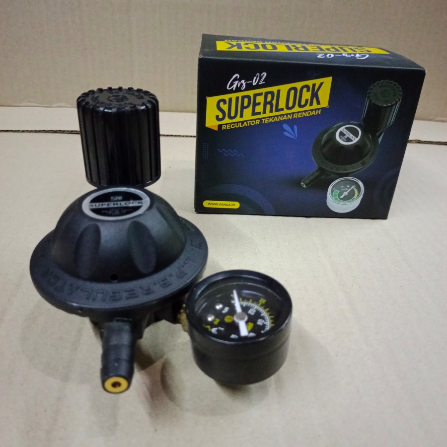 REGULATOR SUPERLOCK GRS 02 GRS02 REGULATOR TEKANAN RENDAH TANPA SELANG