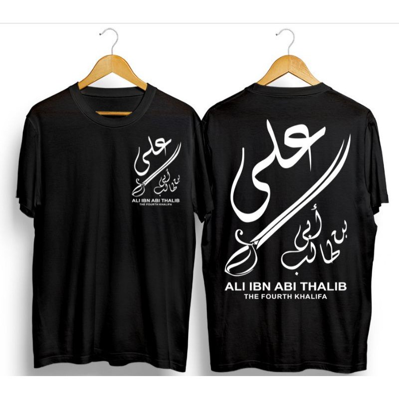 T-shirt Kaos Dakwah Islami The Fourt Khalifa-Hitam