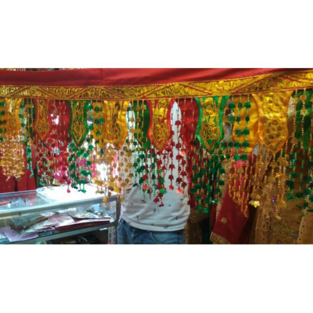 Tirai Background / Tirai Pelaminan / Ondas aceh / melayu / riau / minang