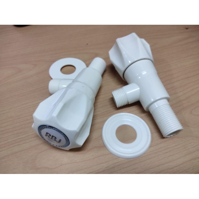 KRAN KERAN SHOWER F PVC PLASTIK RBJ / STOP KRAN KNIE KLOSET WC MAHKOTA / KRAN KERAN KAMAR MANDI