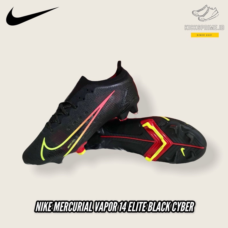SEPATU BOLA NIKE MERCURIAL VAPOR 14 ELITE BLACK CYBER