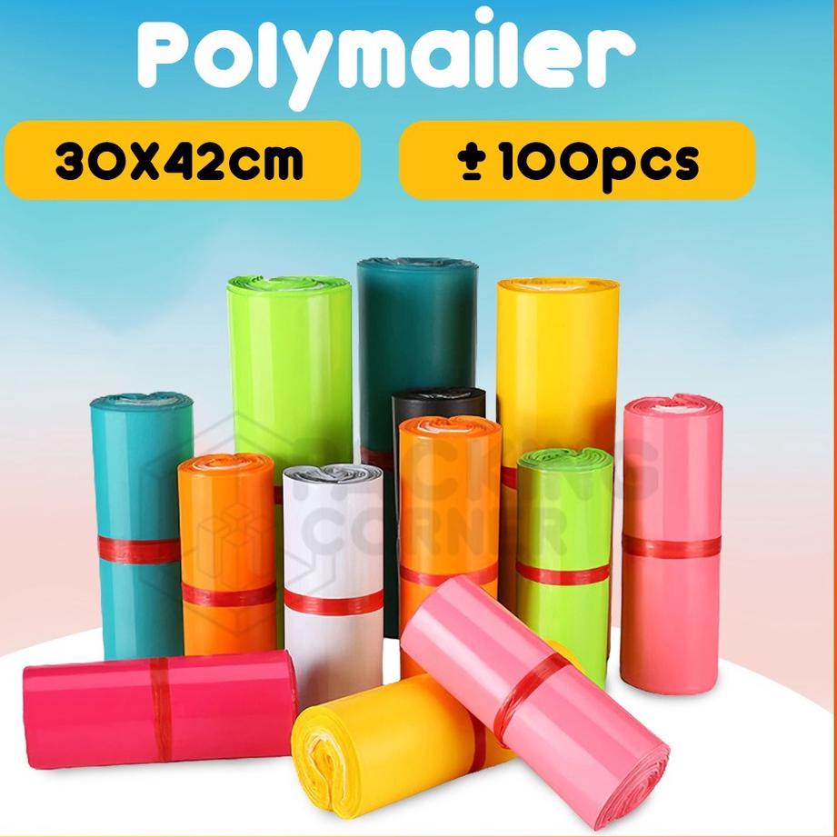 

Terjangkau - Plastik Polymailer Bag 30x42 Kantong Amplop Packing Seal Olshop Online Shop ol on shop Isi 100 pcs