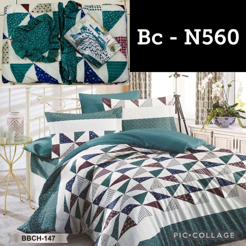 Natasha Bed Cover set + SPREI uk 180 x 200 King Size Murah TERLARIS