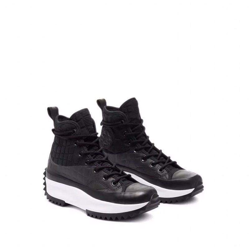 converse black digital terrain run star hike hi sneakers