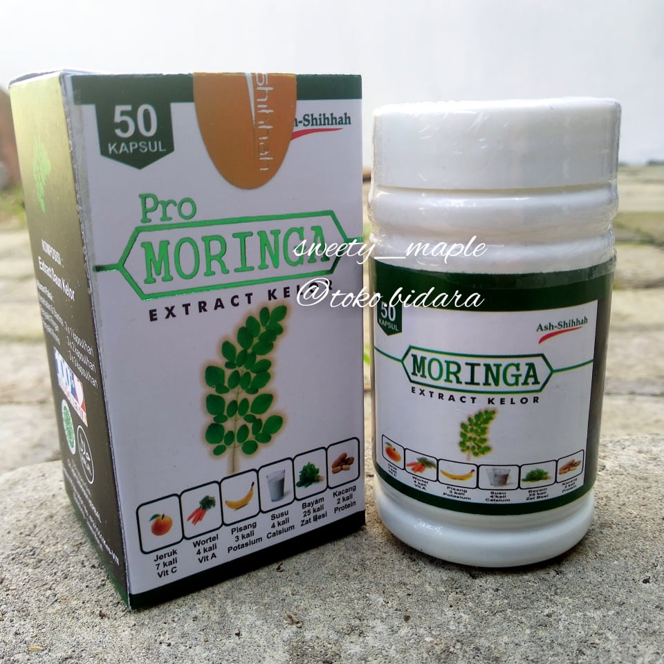 Jual Kapsul Ekstrak Daun Kelor Pro Moringa Original Shopee Indonesia