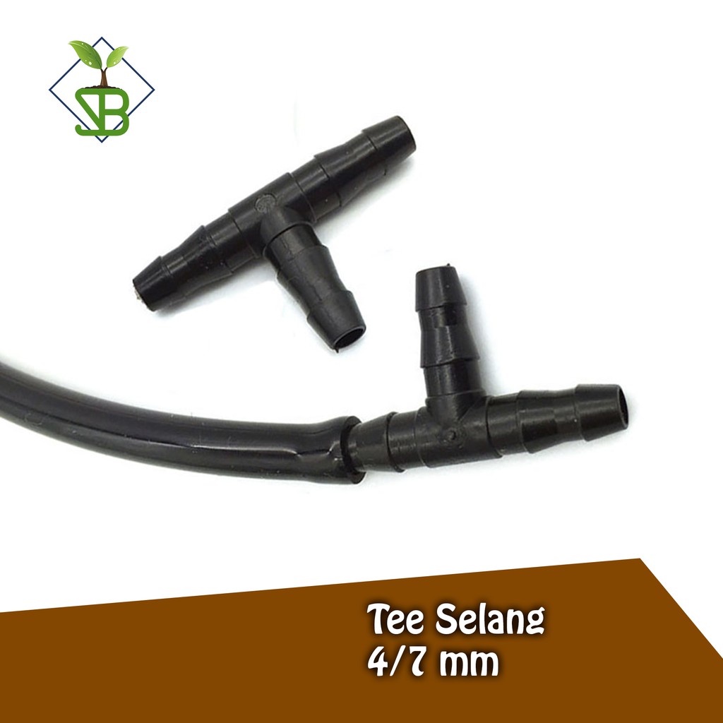 Konektor Tee 7mm / T 6mm T 7mm untuk Selang 4/7mm