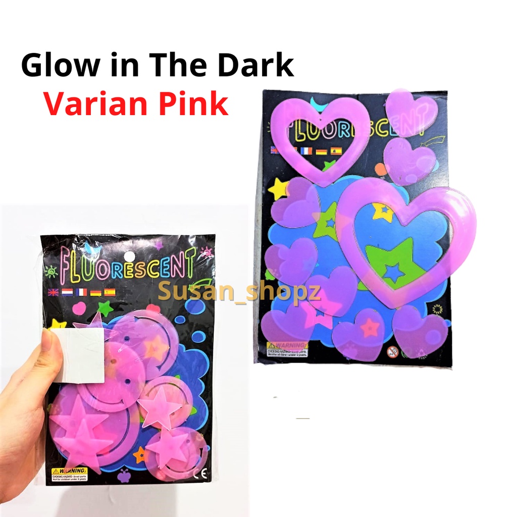 Glow In The Dark Pink Smile Love