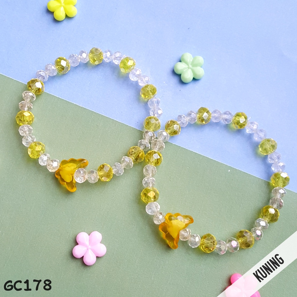 PGX Gelang Couple Sahabat / Bestie Kristal Aksesoris Wanita GC178