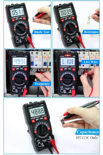 Habotest HT830L Multitester Multimeter Avometer Digital