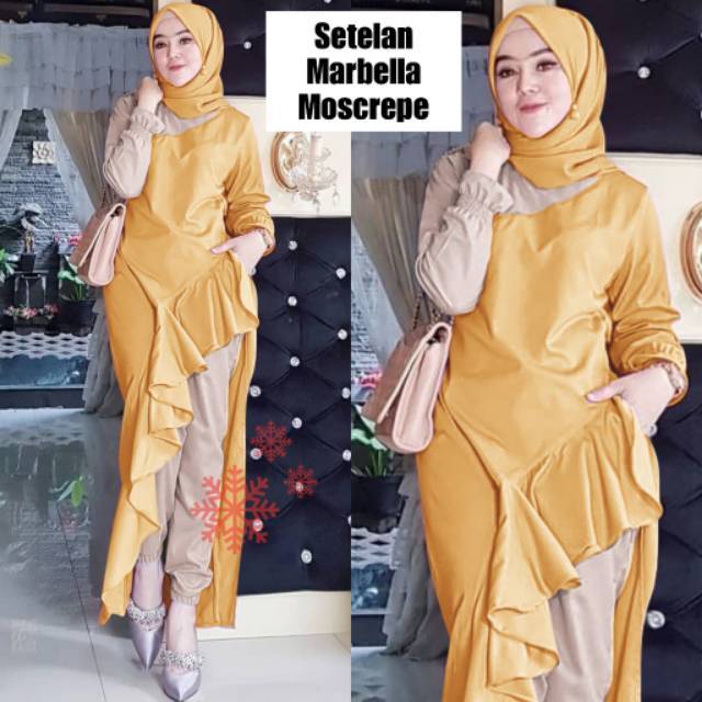 Sv ST MARBELLA stelan hijab muslim fashion kekinian bellaluna MOSCREPe