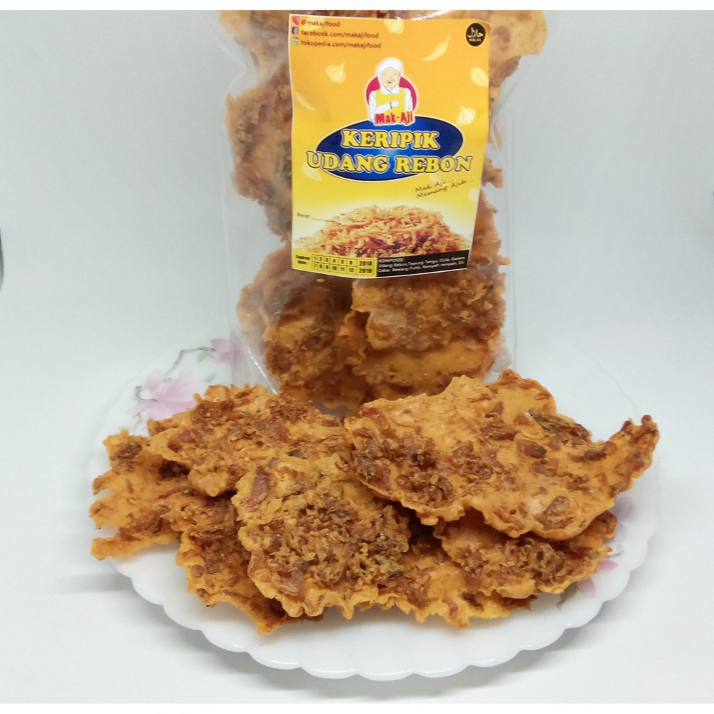 

KERIPIK UDANG REBON, PEYEK UDANG REBON 200 gram