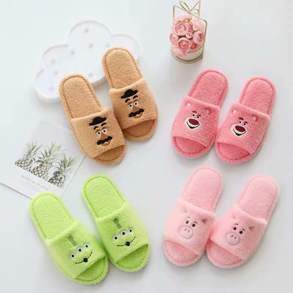 SANDAL TSUM TSUM ALIEN MR POTATO PIG BABI LOTSO MONSTER SEPATU KAMAR