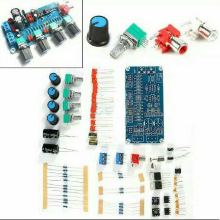 Diy Tone Control Preamp Stereo Pre-amplifier Board DIY Set 4 Channel Tegangan CT 15V