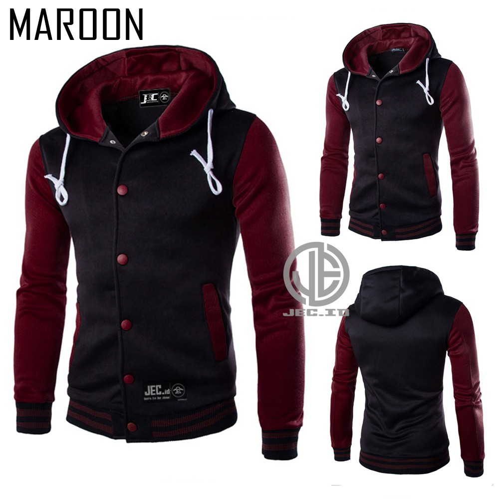 JEC Jaket Baseball Hoodie Varsity Tebal Full Premium | Hodie | Jaket Polos | Sweater | Switer