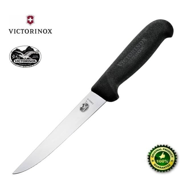 Boning knife pisau boning victorinox 15 cm original 5.6003.15 - Hitam
