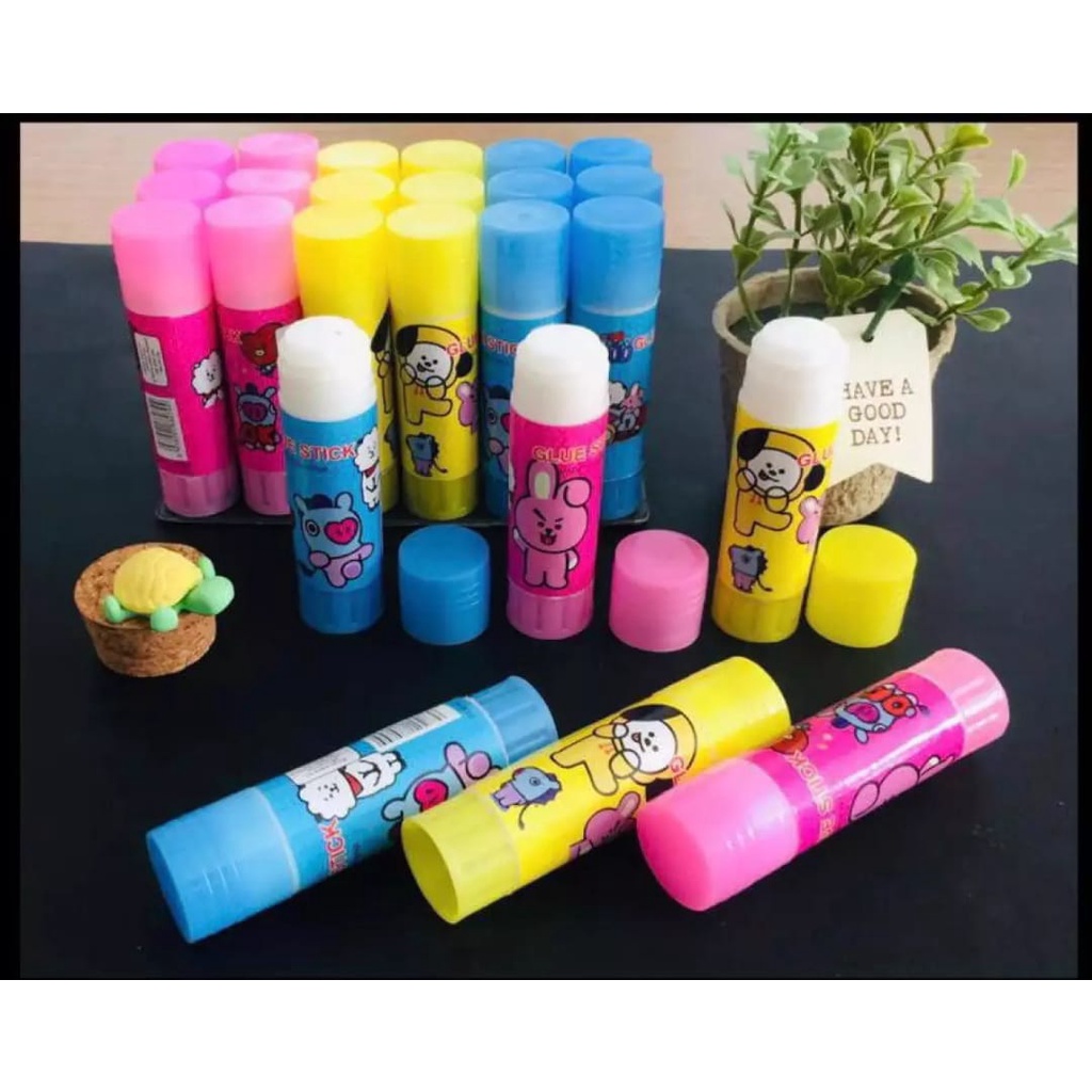 Jual Lem Sstik Glue Stik Ukuran Kecil Karakter Bts Super Murah Harga