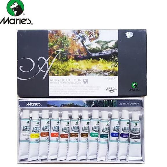 

Buruan serbu] Cat Maries Acrylic Color Set 12 warna 812B