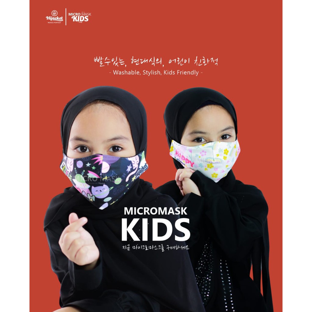 Masker untuk Anak Sekolah Micro Masker Mask Kids School