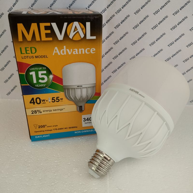 Lampu LED kapsul advance Meval 40 W 40 Watt putih