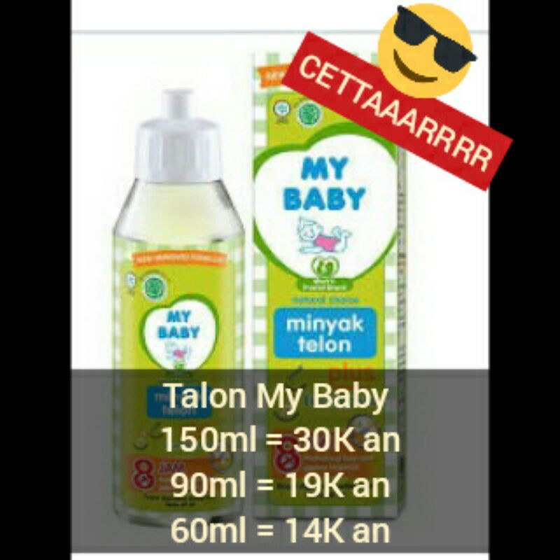 minyak telon my baby 60ml/90ml/150ml dan minyak kayu putih caplang