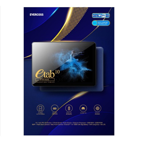 Tablet 10 inch evercoss ram 3gb rom 32 + stylus pen